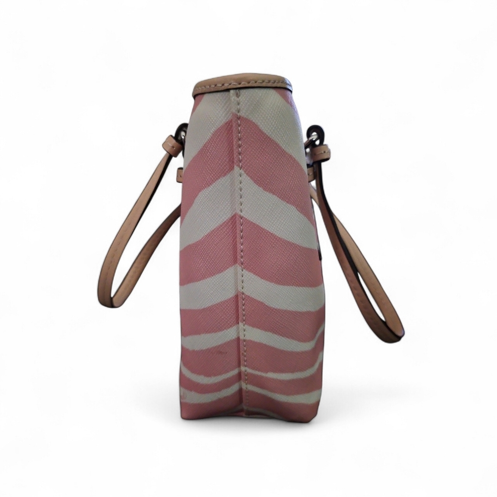 Y2K Vintage Coach Peyton Pink Zebra Print Mini Tote Top Handle - Picture 12 of 16